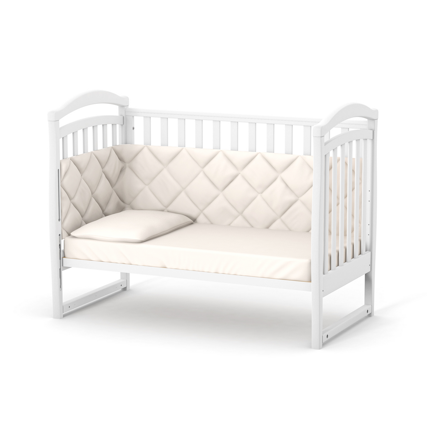 Veres LD6 Babybett ohne Seitenwand, als praktisches Sofa oder als Beistellbett nutzbar