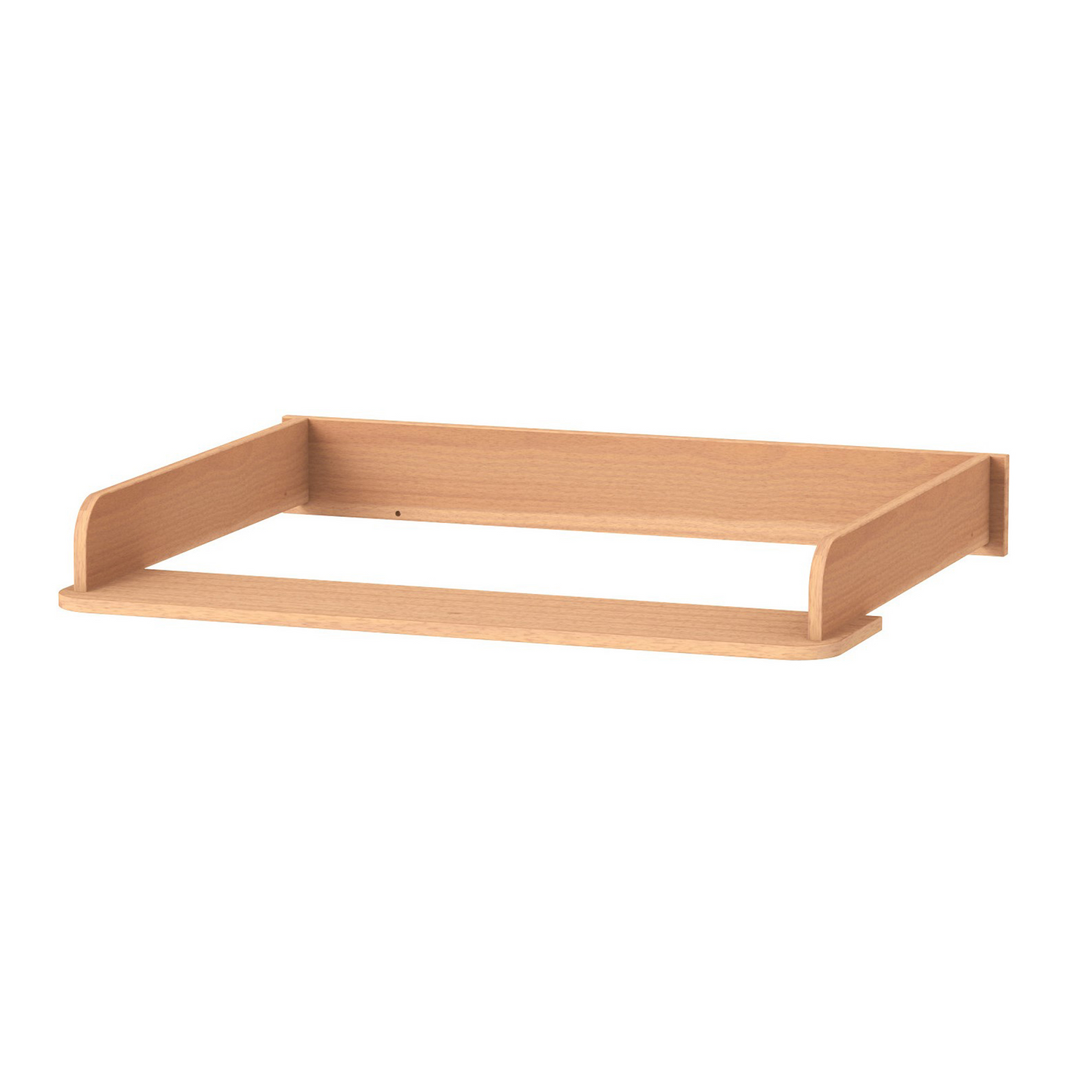 Klappbarer Wickeltisch Veres in Natur – natürliche Optik für das Kinderzimmer, ideal für die Wickelstation.