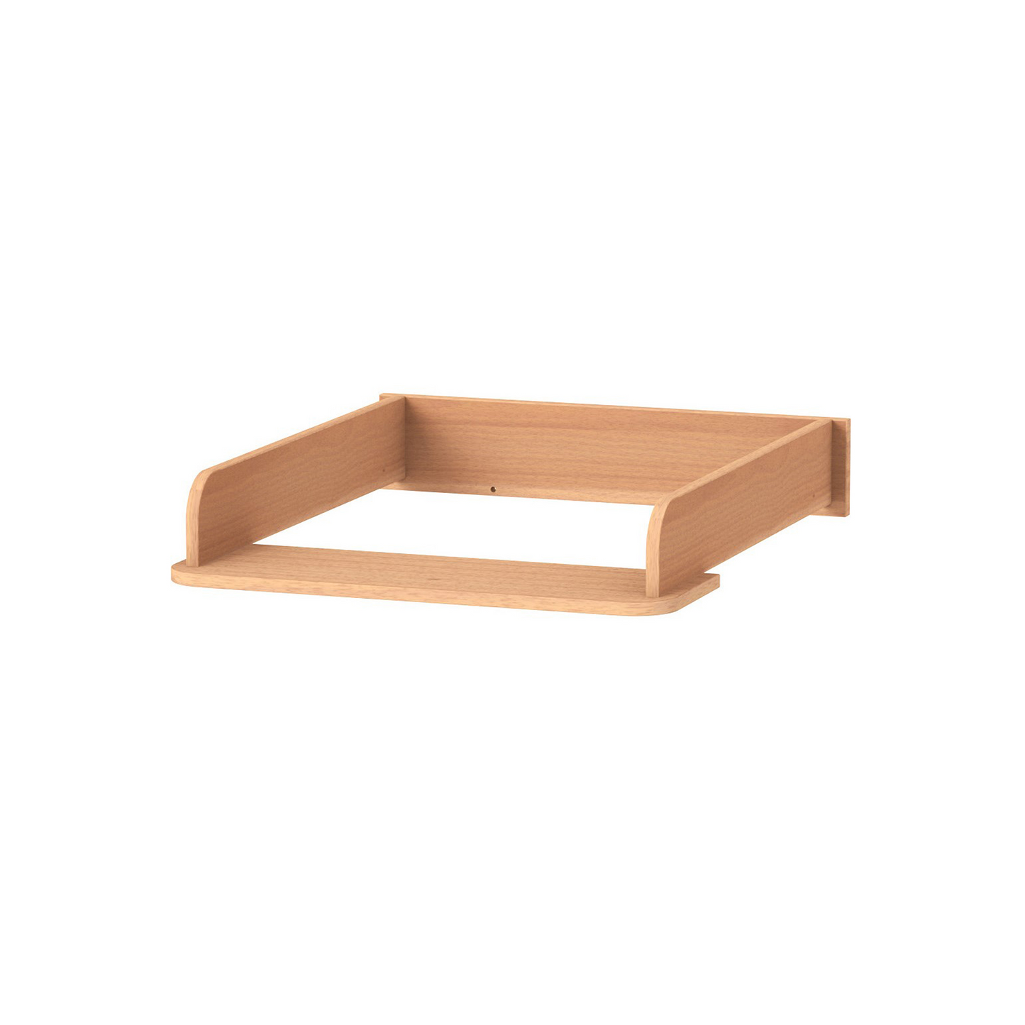 Abnehmbarer klappbarer Wickeltisch Veres in Natur – natürlicher Look, ideal für eine gemütliche Wickelstation.