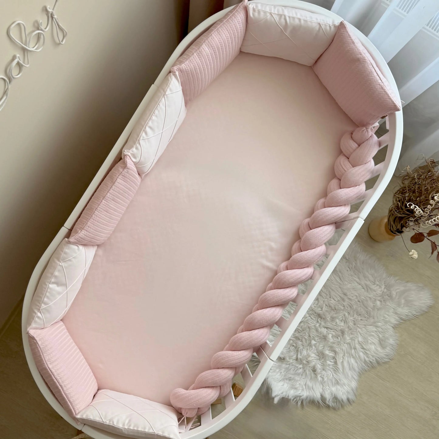 Babybettwäsche-Set für Veres Rom 90x70 und 140x70 cm TraumLand Rosa