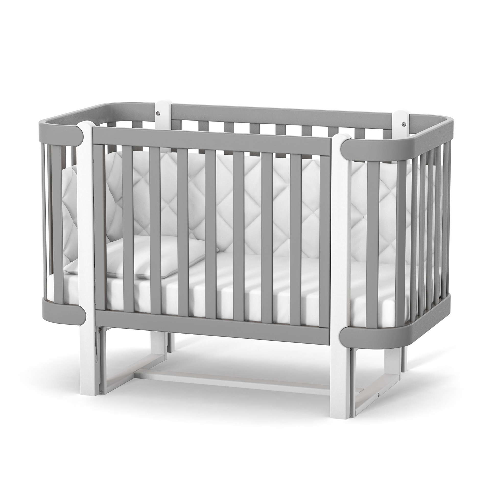 Veres Schaukelsystem im Kinderzimmer mit Babybett Monaco – ein modernes Kinderzimmer, in dem das Schaukelsystem perfekt mit dem Babybett Monaco harmoniert