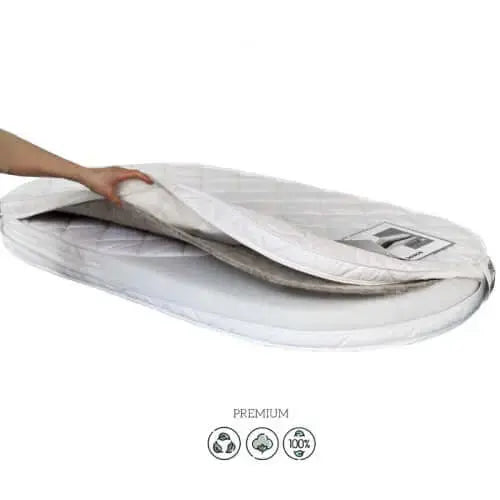 Veres Transformer-Matratze (2 in 1) für das Babybett Veres Rom "Kokos-Holcon" (90*70*10, 140*70*10 cm) in der Produktansicht.