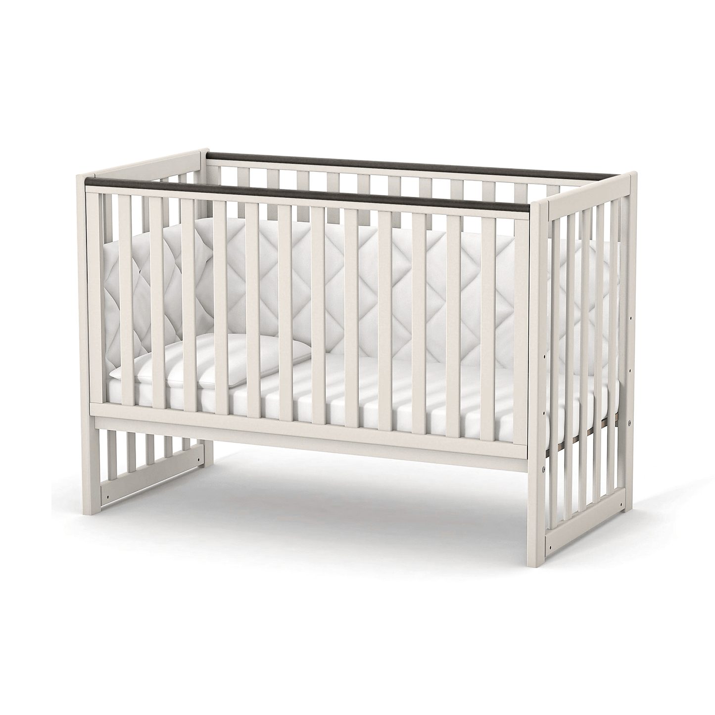 Babybett Veres LD13 in Beige, sanfte Farbe für eine beruhigende Atmosphäre im Babyzimmer, Cashmere