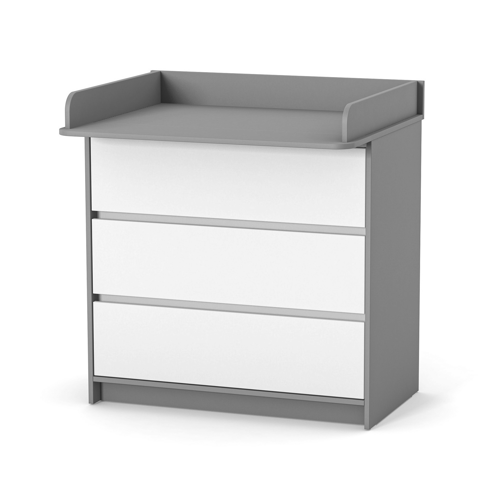 Kommode Veres Bern 900 mit breitem Wickelaufsatz (90 cm) – großzügiger Wickelbereich für bequemes Wickeln und Aufbewahrung.