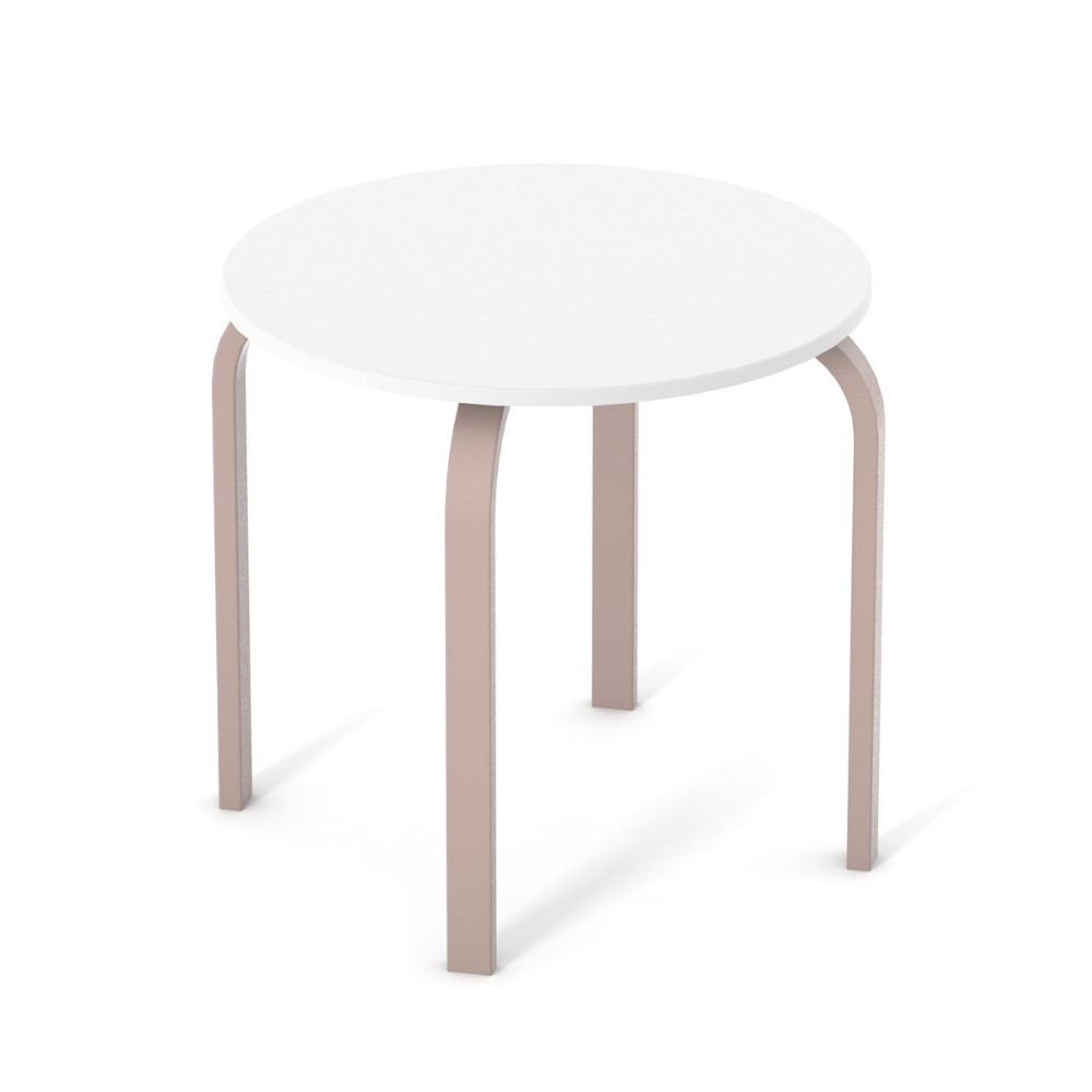 Kindertisch Veres Monaco in Weiß - Cappuccino – eleganter und langlebiger Tisch, perfekt für kreative Aktivitäten.