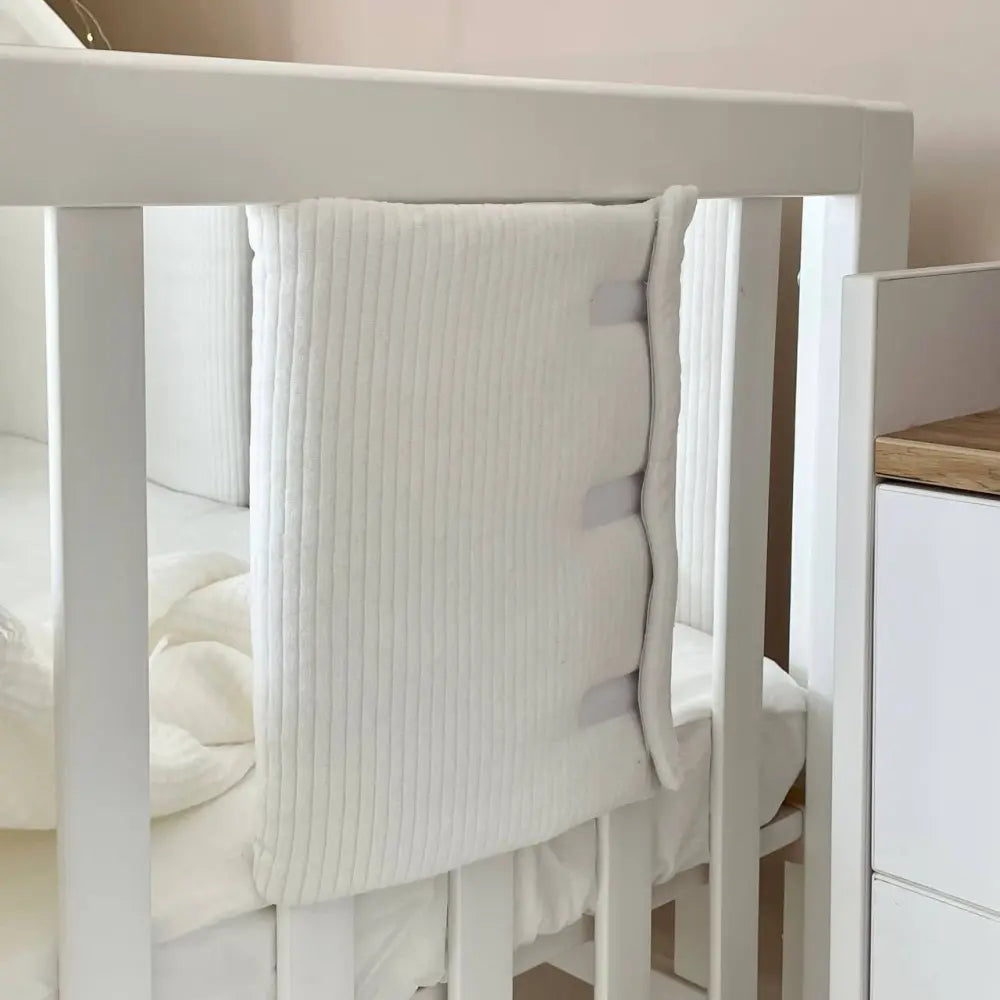 Babybettwäsche-Set 6 für 120×60 cm Mosaik Velvet Milchweiß