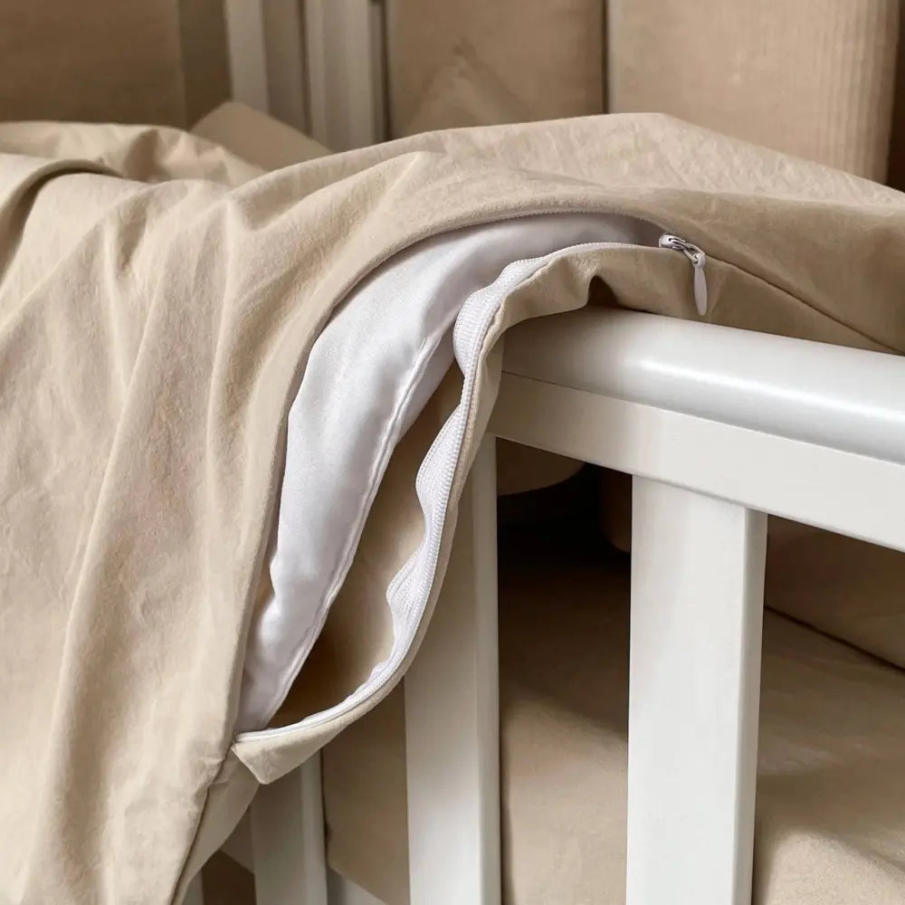 Babybettwäsche-Set 6 für 120×60 cm Mosaik Velvet Mokka