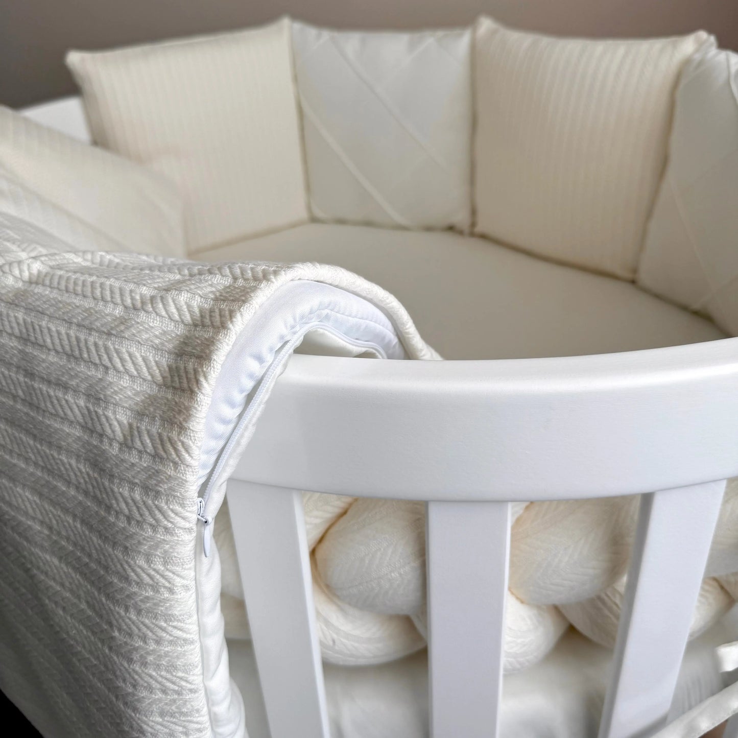 Babybettwäsche-Set für Veres Rom 90×70 cm TraumLand Milchweiß