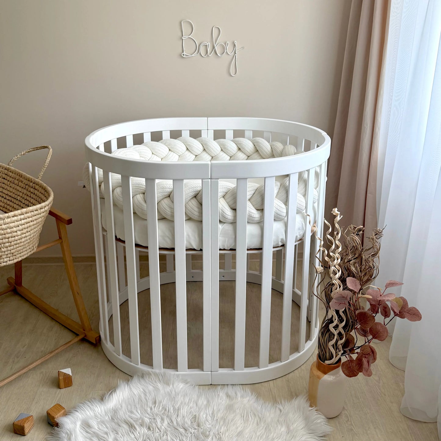 Babybettwäsche-Set für Veres Rom 90×70 cm TraumLand Milchweiß