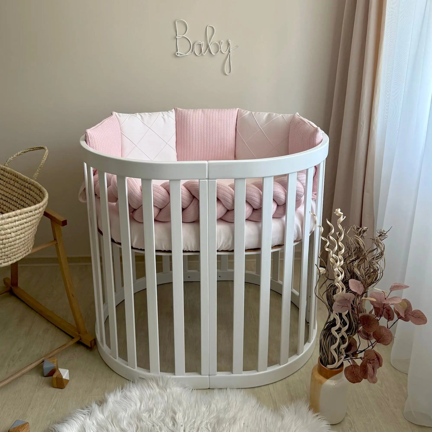 Babybettwäsche-Set  für Veres Rom 90x70 und 140x70 cm TraumLand Rosa