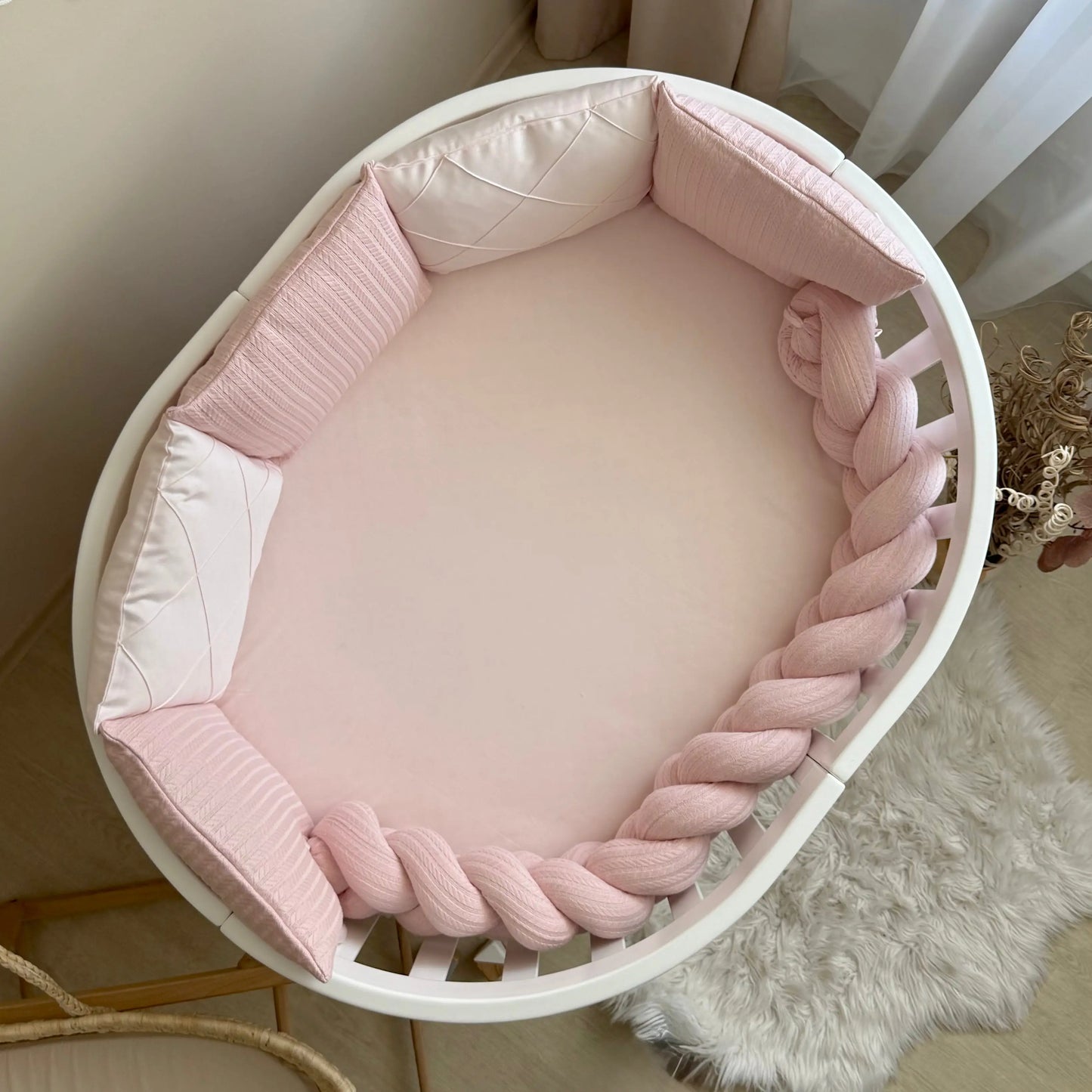 Babybettwäsche-Set  für Veres Rom 90x70 und 140x70 cm TraumLand Rosa
