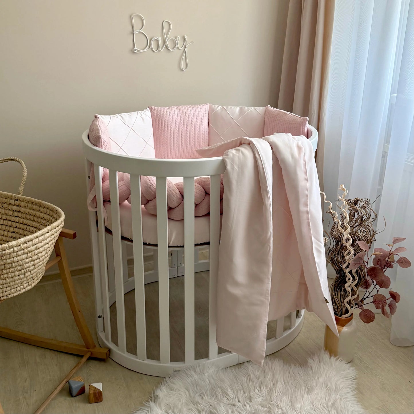 Babybettwäsche-Set  für Veres Rom 90x70 und 140x70 cm TraumLand Rosa