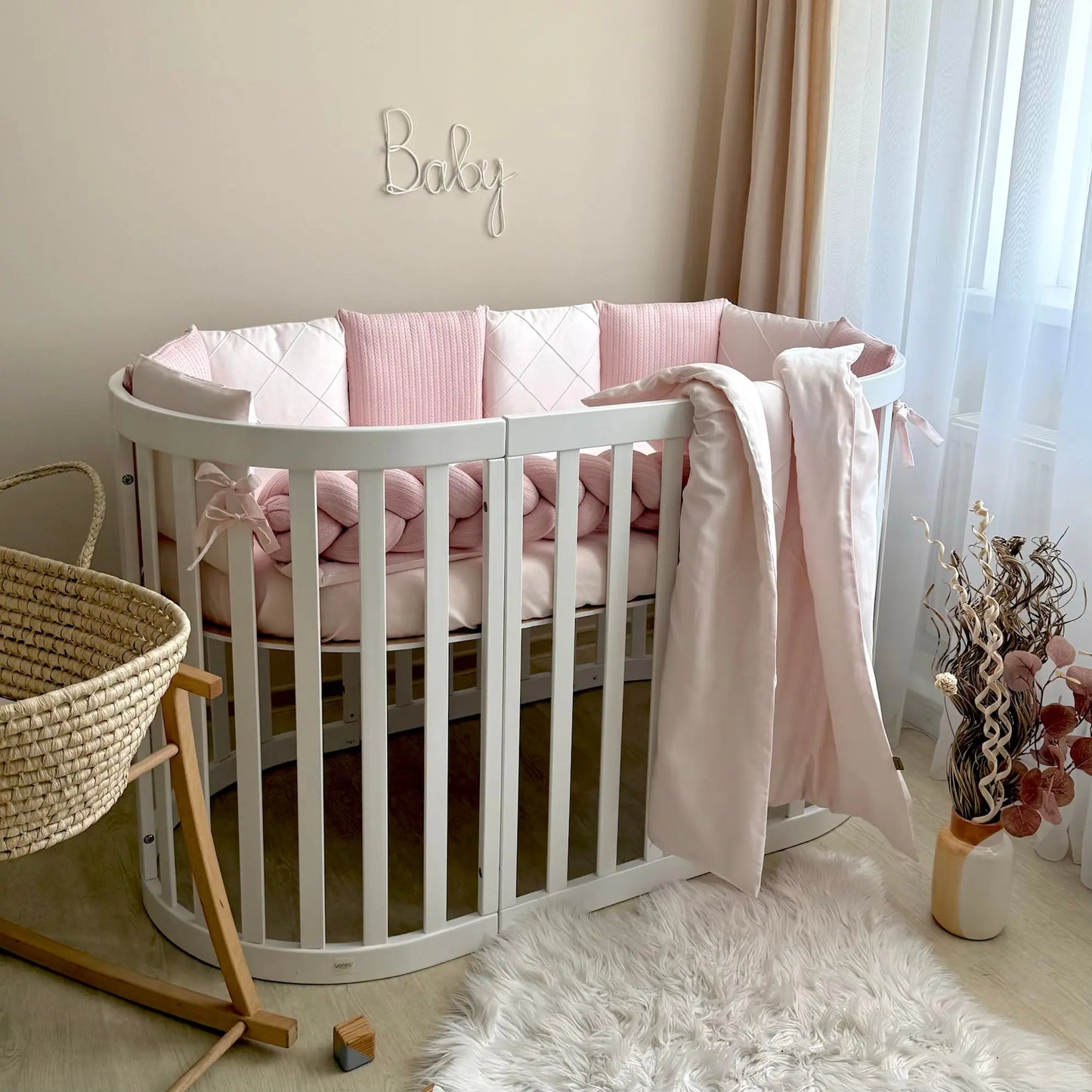 Babybettwäsche-Set  für Veres Rom 90x70 und 140x70 cm TraumLand Rosa