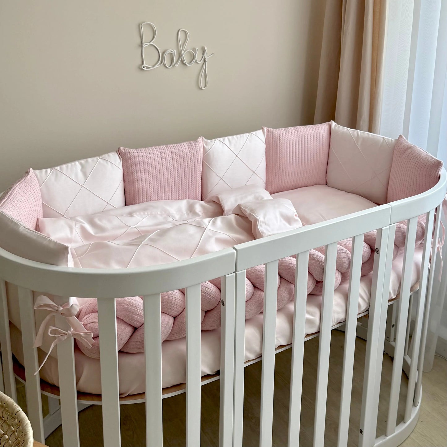 Babybettwäsche-Set  für Veres Rom 90x70 und 140x70 cm TraumLand Rosa
