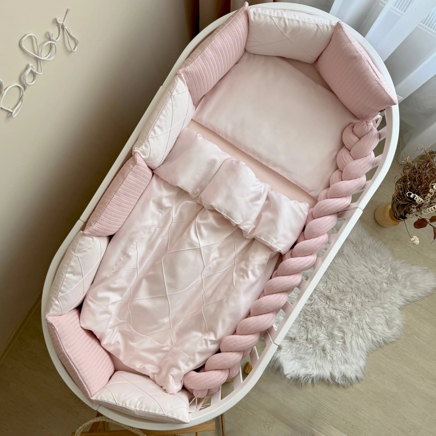Babybettwäsche-Set  für Veres Rom 90x70 und 140x70 cm TraumLand Rosa