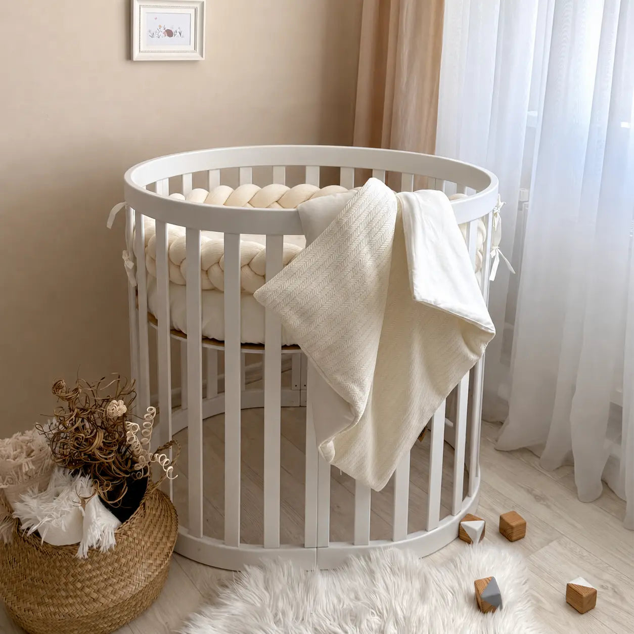 Babybettwäsche-Set für Veres Rom 90×70 cm TraumLand Milchweiß
