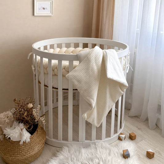 Babybettwäsche-Set für Veres Rom 90×70 cm TraumLand Milchweiß